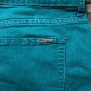Jennifer Lopez Teal Slim Denim Pants
